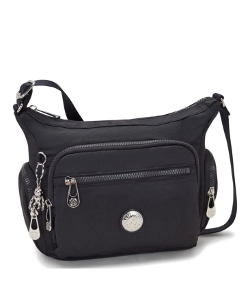 Bolsa Kipling Gabbie S Nocturnal Satin Preto Acquarela Shop