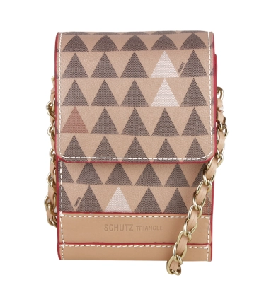 BOLSA 4GIRLS BELIEVE NEW TRIANGLE SCHUTZ BEGE