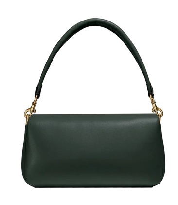 dark green coach bolsa