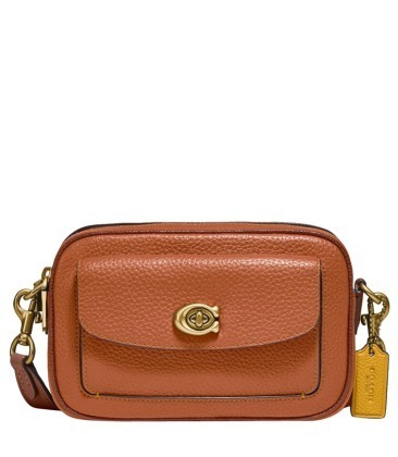 coach tan crossbody bolsa