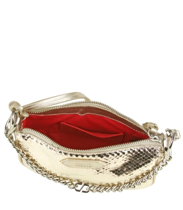 BOLSA CROSSBODY EMMY BRIGHT SNAKE SCHUTZ DOURADO Acquarela Shop