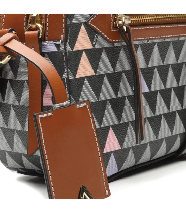 BOLSA CROSSBODY LILI TRIANGLE SCHUTZ MARROM