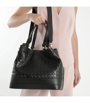 BOLSA GRANDE SHOPPING TRIANGLE SCHUTZ PRETO