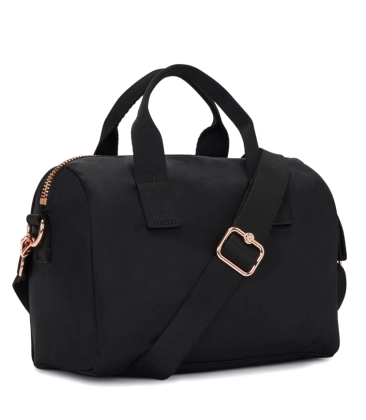 BOLSA KIPLING BINA M ROSE BLACK PRETO