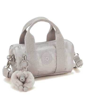 BOLSA KIPLING BINA MINI METALLIC GLOW BEGE