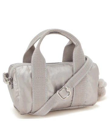 BOLSA KIPLING BINA MINI METALLIC GLOW BEGE