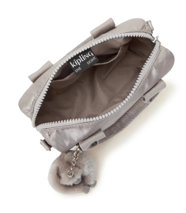 BOLSA KIPLING BINA MINI METALLIC GLOW BEGE