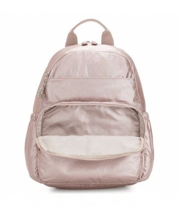 MOCHILA MATERNIDADE KIPLING MAISIE METALLIC ROSE ROSA