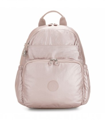 MOCHILA MATERNIDADE KIPLING MAISIE METALLIC ROSE ROSA