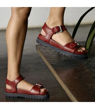 SANDÁLIA FLATFORM SCARLET PAULA TORRES MARROM