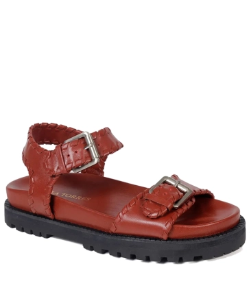 SANDÁLIA FLATFORM SCARLET PAULA TORRES MARROM