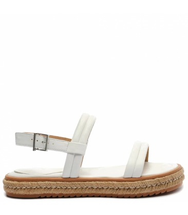 SANDÁLIA PAPETE FLATFORM TRESSÊ SCHUTZ BRANCO | Acquarela Shop