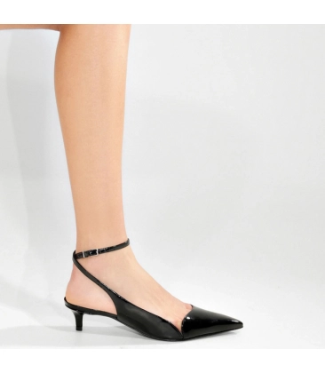 SANDÁLIA SALTO BAIXO RUMER PUMP SCHUTZ PRETO