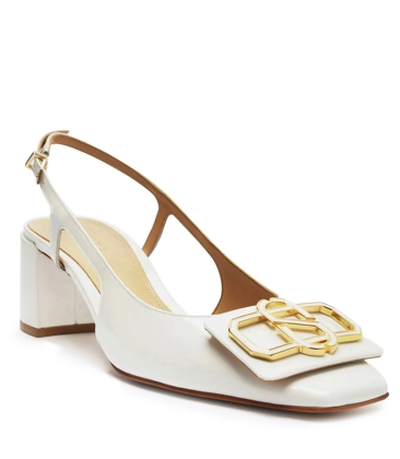 SCARPIN SLINGBACK SALTO MÉDIO SCHUTZ BRANCO