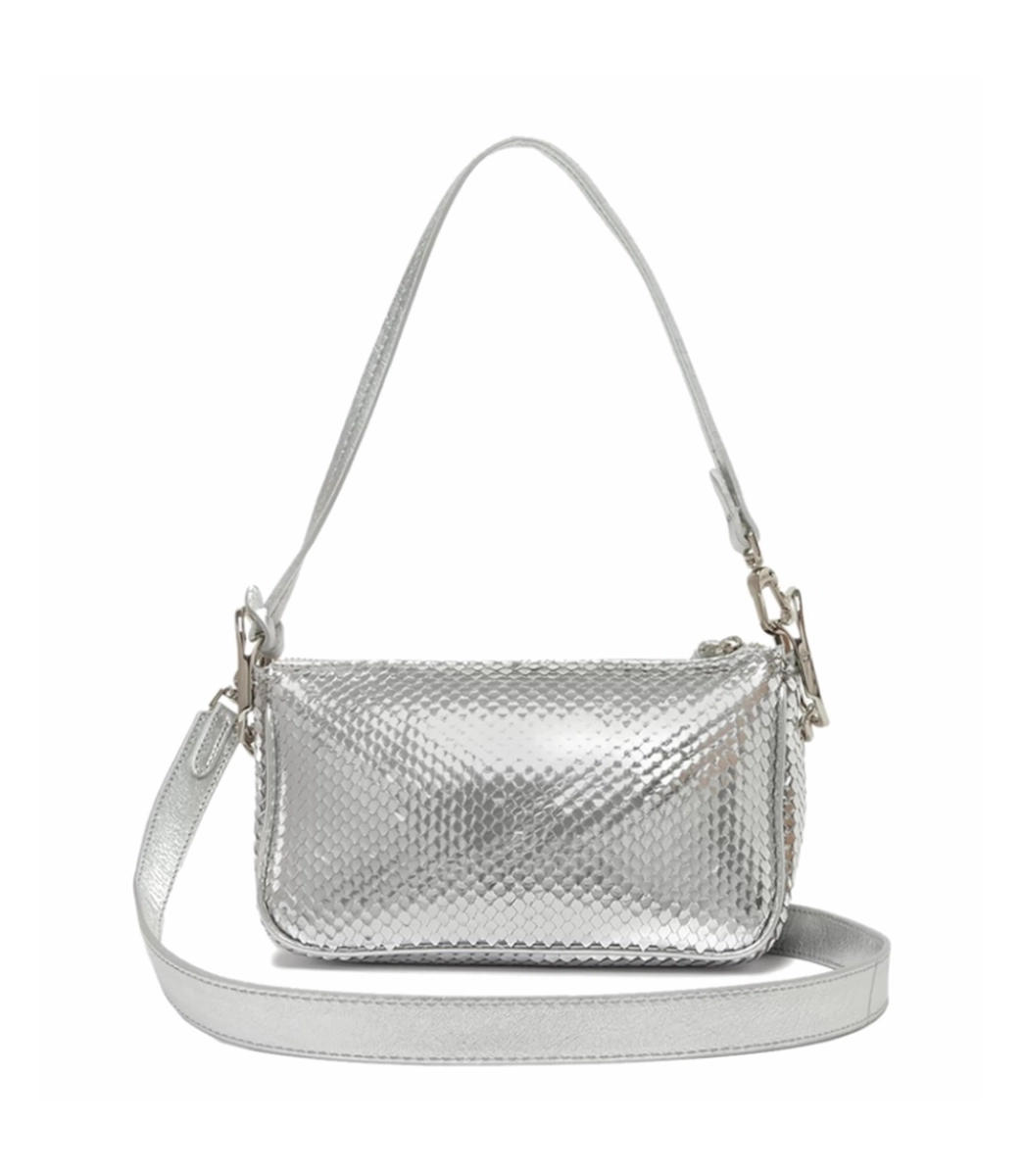 BOLSA CROSSBODY EMMY BRIGHT SNAKE SCHUTZ PRATA Acquarela Shop