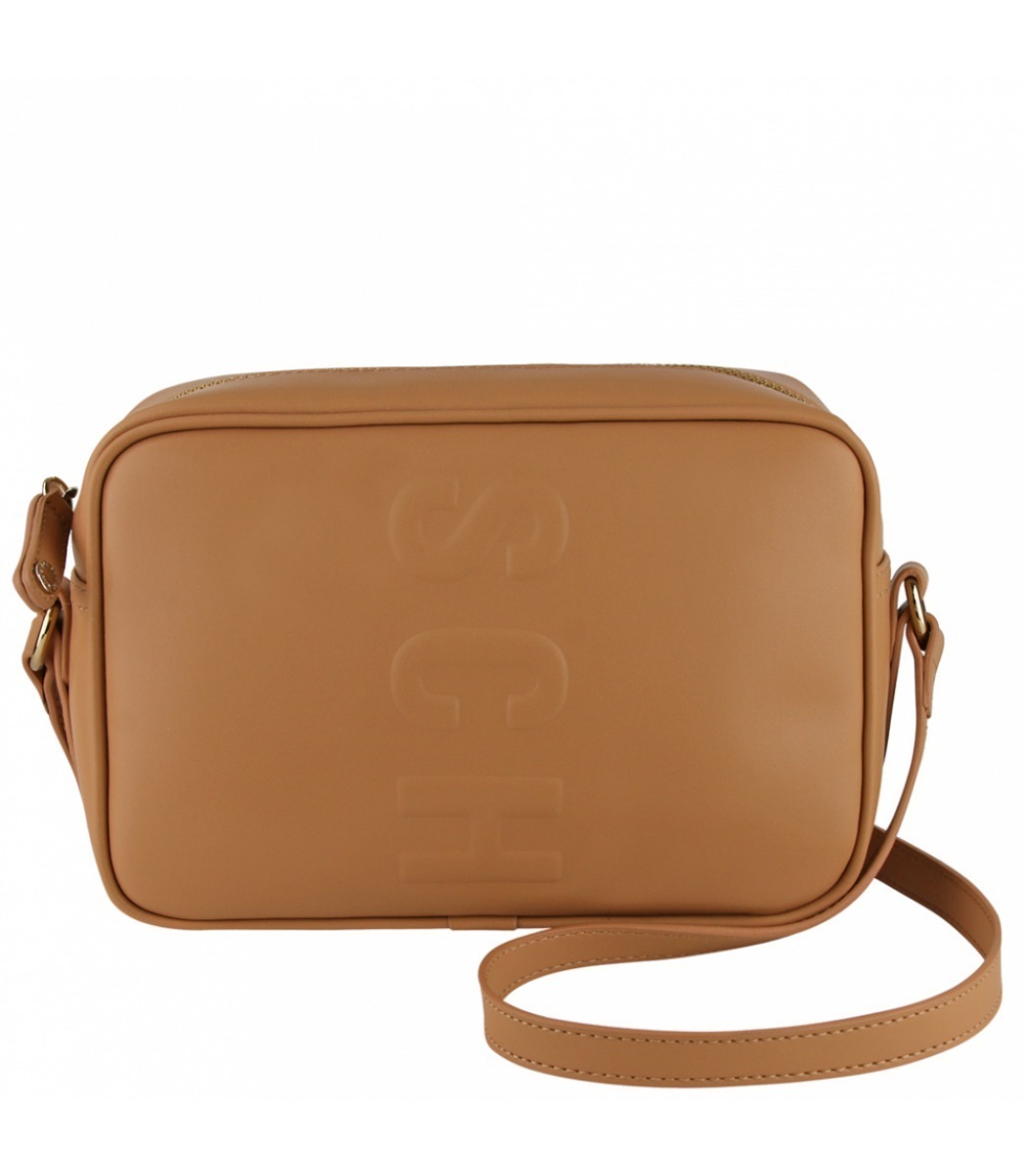 coach tan crossbody bolsa