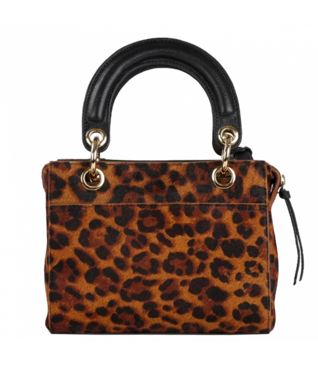 girls leopard print bolsa