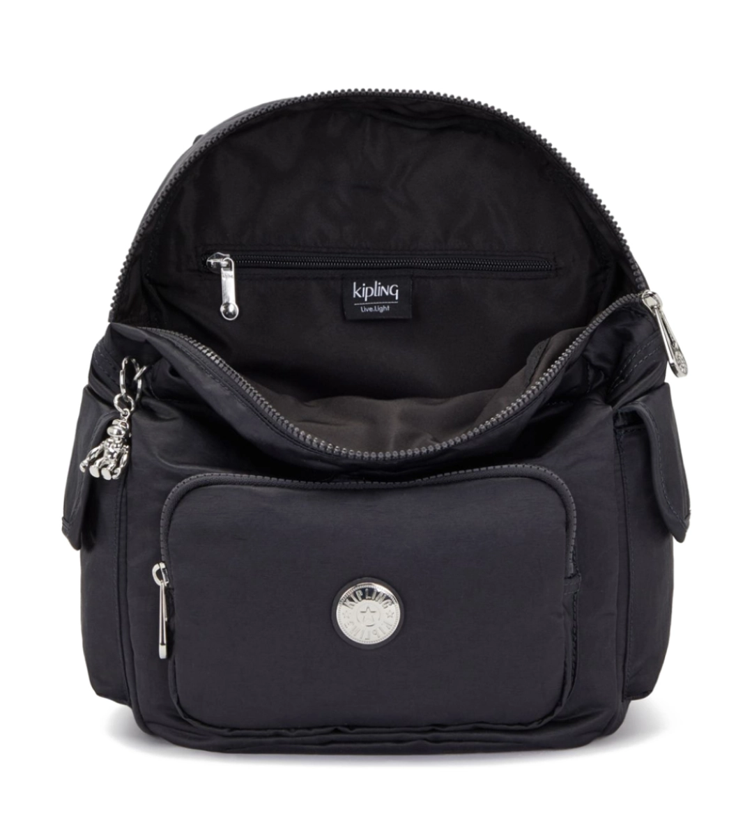 MOCHILA KIPLING CITY PACK S NOCTURNAL SATIN PRETO Acquarela Shop