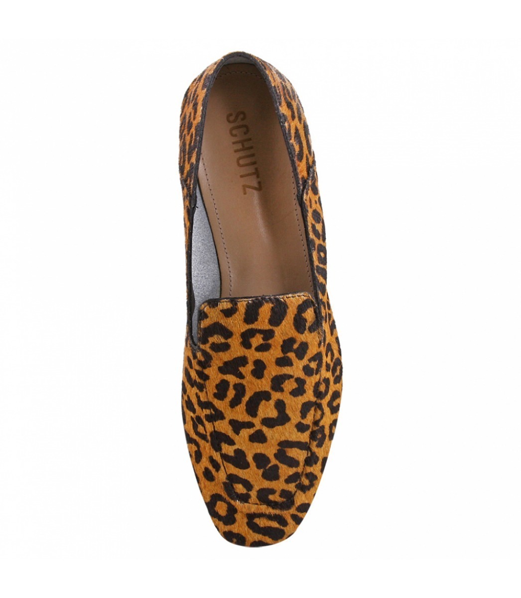 loafer animal print schutz